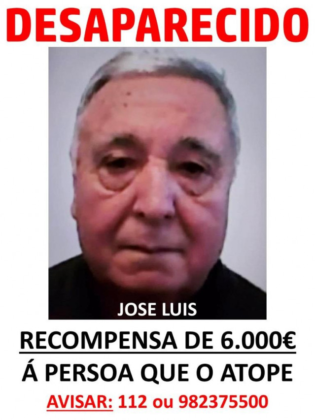 Imaxe do home desaparecido o pasado 4 de setembro en Friol (Lugo).