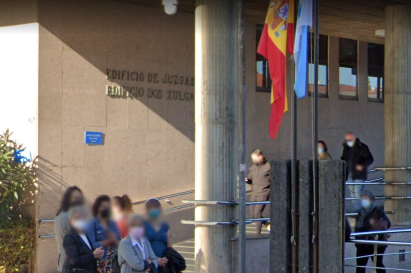 Edificio de la administraciu00f3n de justicia en Vigo en una foto de Google Street View