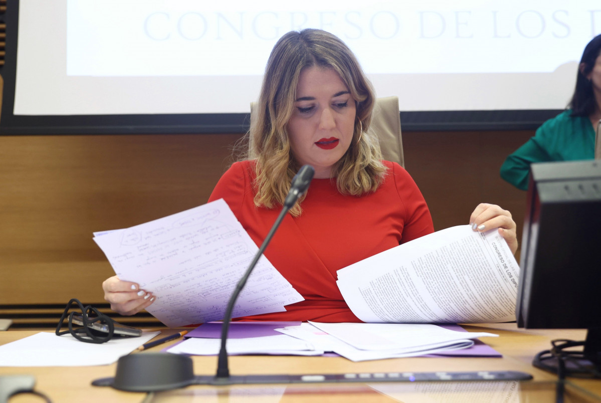 Archivo - La secretaria de Estado de Igualdad y contra la Violencia de Género, Ángela Rodríguez, comparece en la Comisión de Igualdad, en el Congreso de los Diputados, a 5 de octubre de 2022, en M