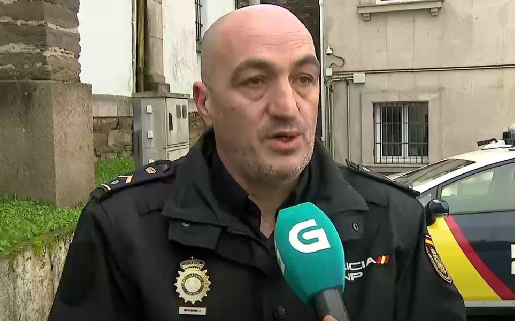 Manuel Arias portavoz de la Policu00eda en Lugo en una imagen de la CRTVG