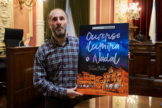 El alcalde de Ourense, Gonzalo Pérez Jácome, en la presentación de la programación navideña
