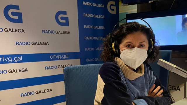 Maite Cabezas en una imagen de la Radio Galega