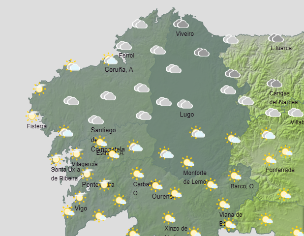 Previsiu00f3n de AEMET para la mau00f1ana del domingoPNG