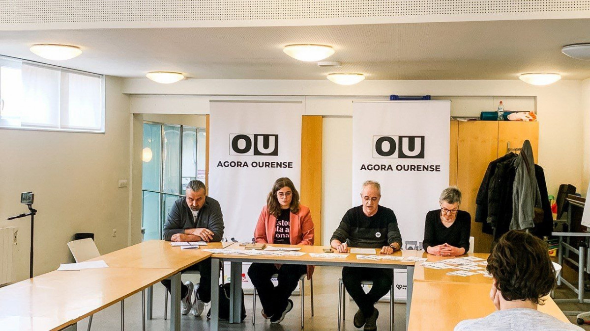 Presentación del proyecto político 'Agora Ourense'.