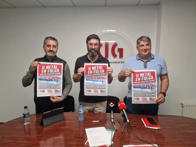 Sindicatos del Metal de Pontevedra convocan tres días de huelga en junio ante la 