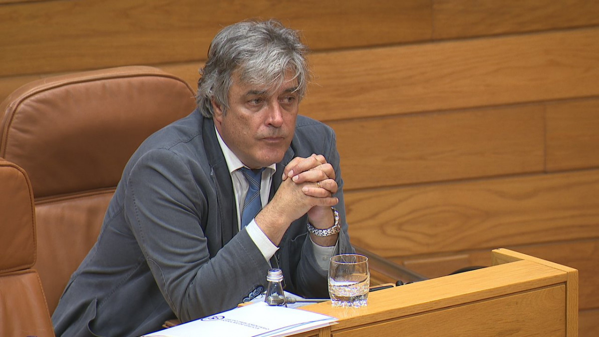 Pedro Puy en una foto de hoy de la CRTVG es portavoz del PP en el Parlamento de Galicia se va a Madrid porque va de nu00famero 3 en las listas conservadoras por la provincia de Pontevedra