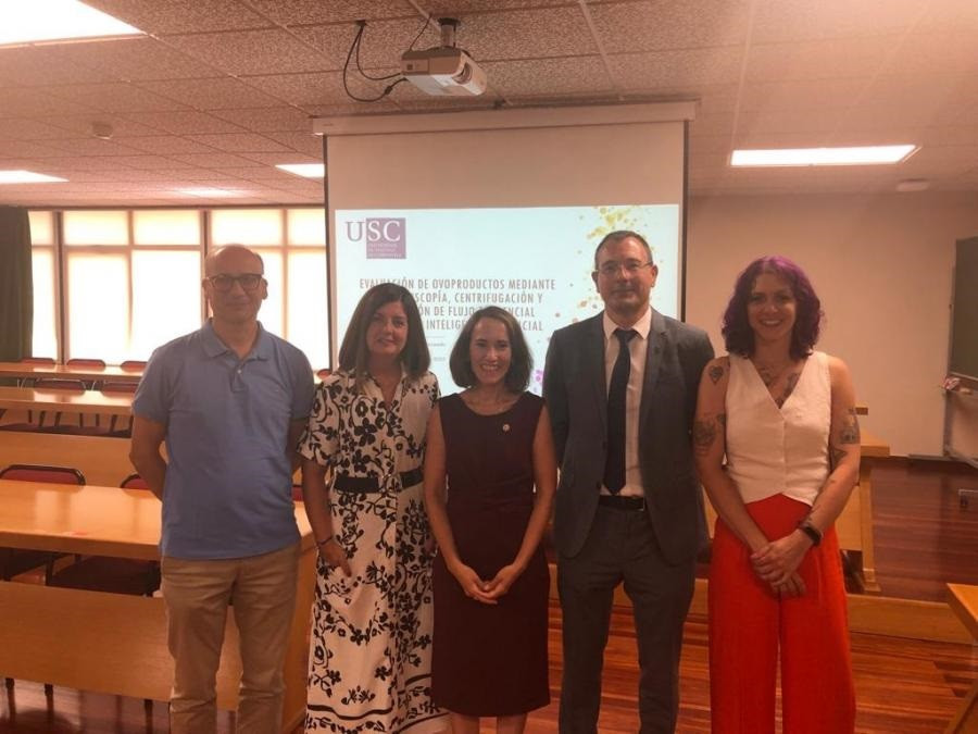 De izquierda a derecha, Manuel Vázquez, Ángeles Romero, Gema Manuela Puertas Hernando, Manuel Cruz y Marta Martín Sanz