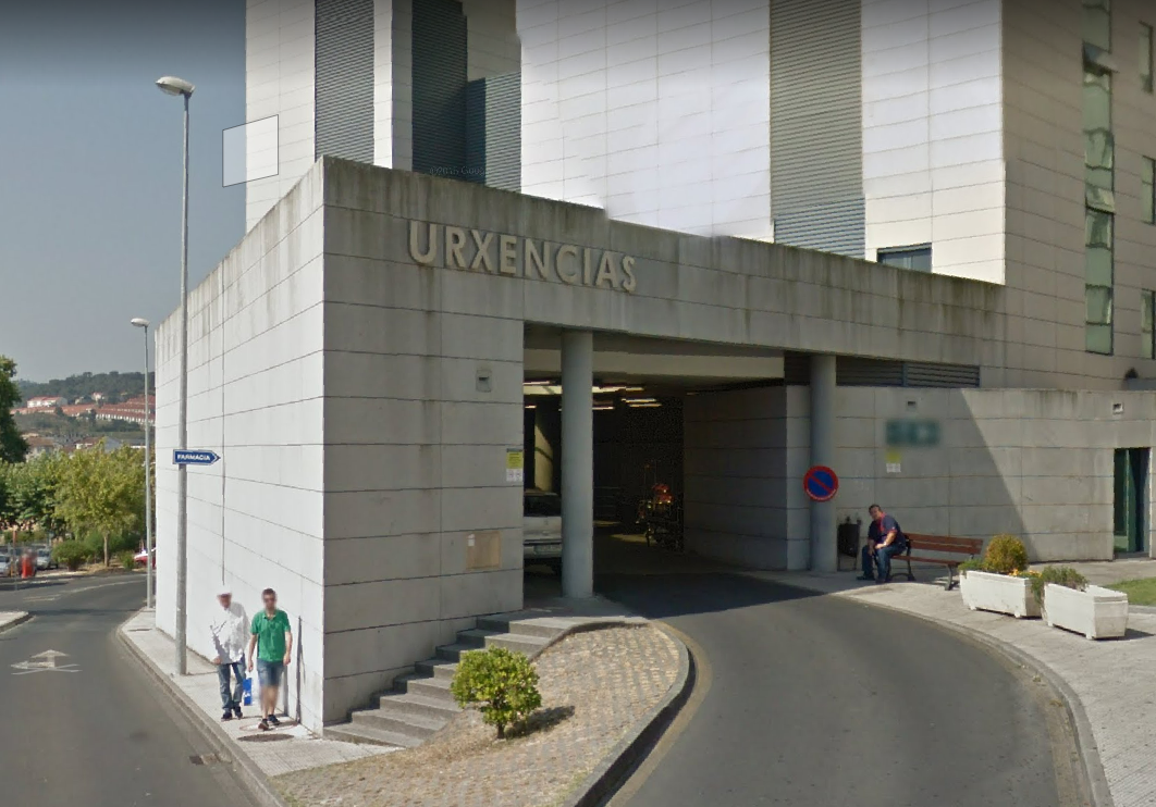 Urxencias del hospital de Ourense en una imagen de Google Street View