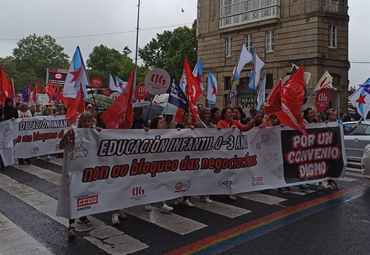Protesta educaciu00f3n infantil