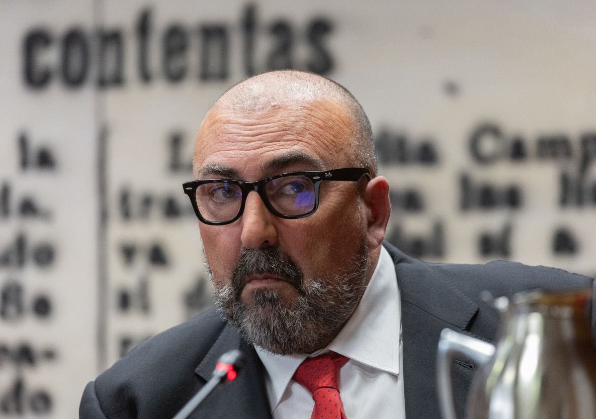 El exasesor del exministro José Luis Ábalos, Koldo García, comparece en la Comisión del Senado sobre la investigación de las mascarillas durante el COVID-19, a 22 de abril de 2024, en Madrid (Esp