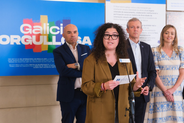 Inauguración de la exposición 'Galicia Orgullosa' y lectura de la declaración institucional de la Xunta con motivo del Día Internacional del Orgullo LGTBQI+.