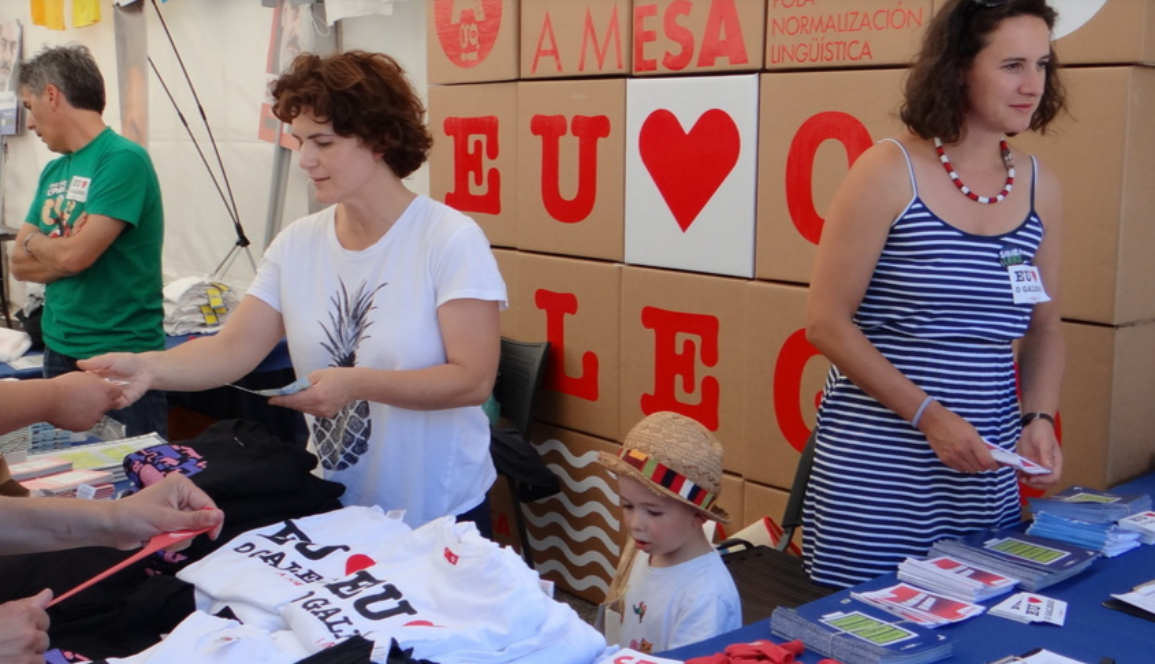 Expositor de A Mesa en Festigal