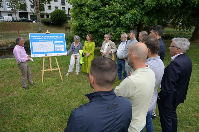 El subdirector xeral de Xestión e Execución de Infraestruturas Hidráulicas, Agustín Hernández, en un acto en Carballo (A Coruña) este 7 de agosto de 2024