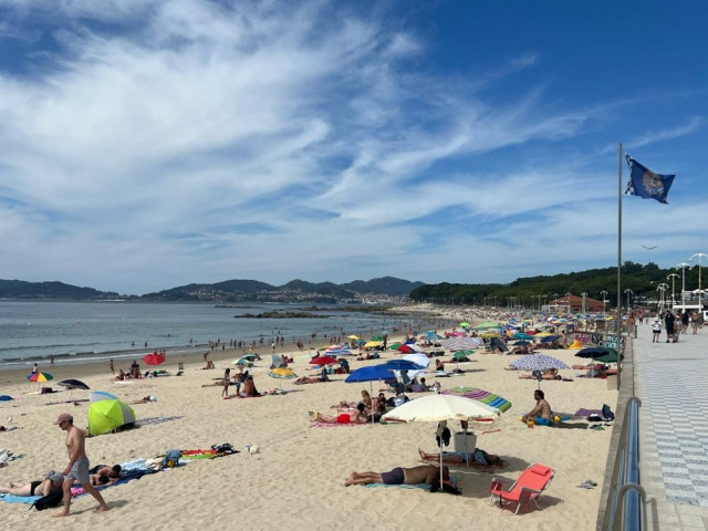 Playa de Samil, en Vigo.