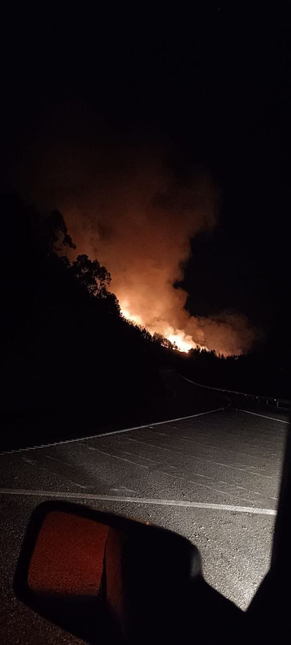 Incendio de Filgueira en una imagen de incendios Galicia Twitter