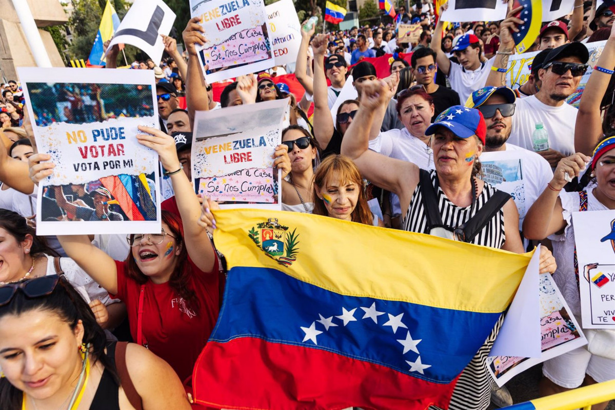 Protesta ciudadanos venezolanos