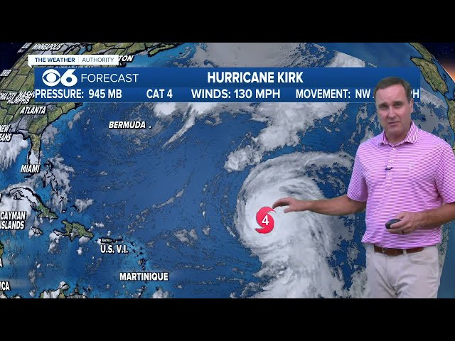 'Monster' Hurricane Kirk to cause dangerous surf conditions along East Coast