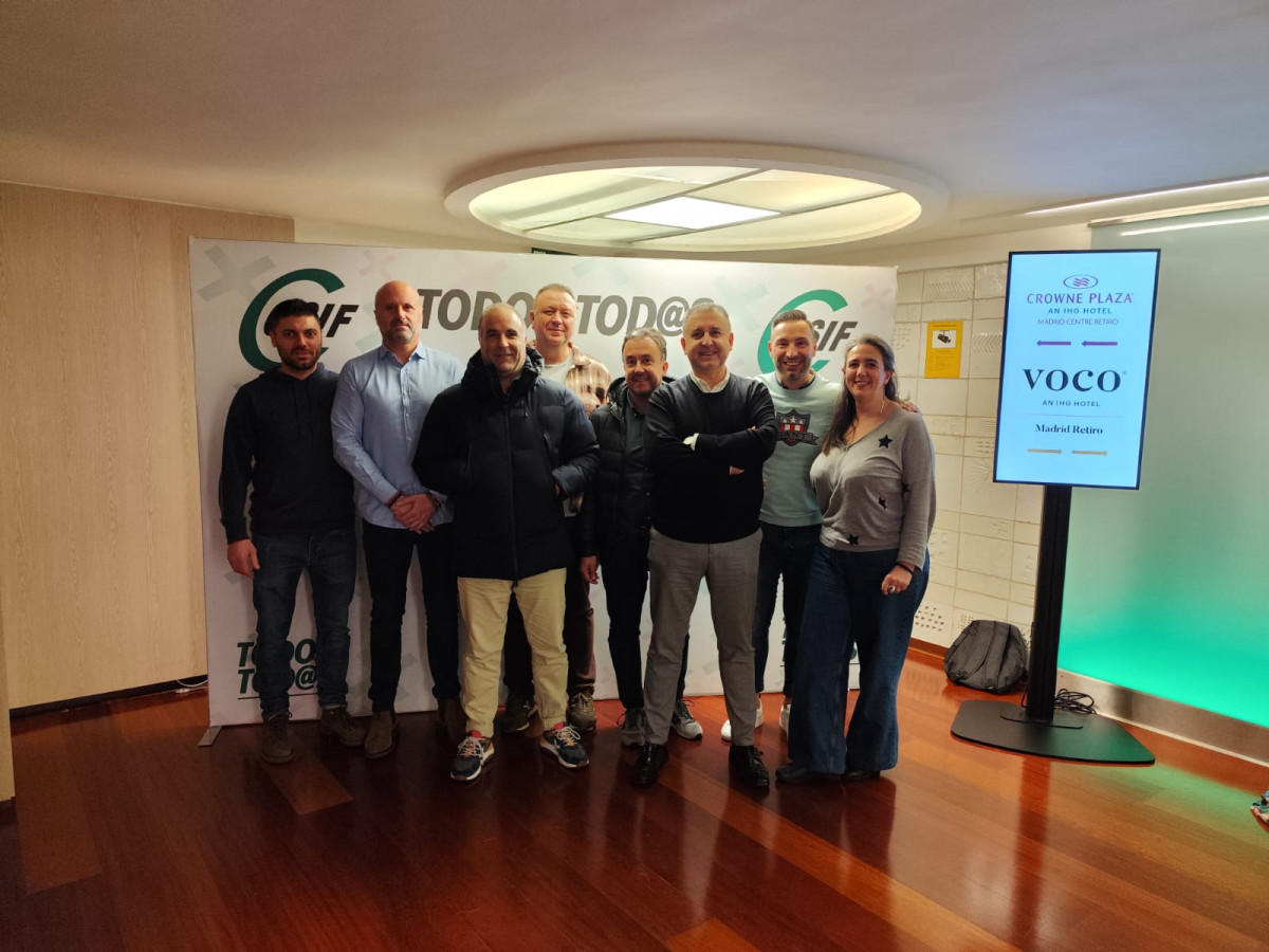 Delegados de CSIF Prisiones Galicia asistentes al congreso de Madrid en una imagen del sindicato