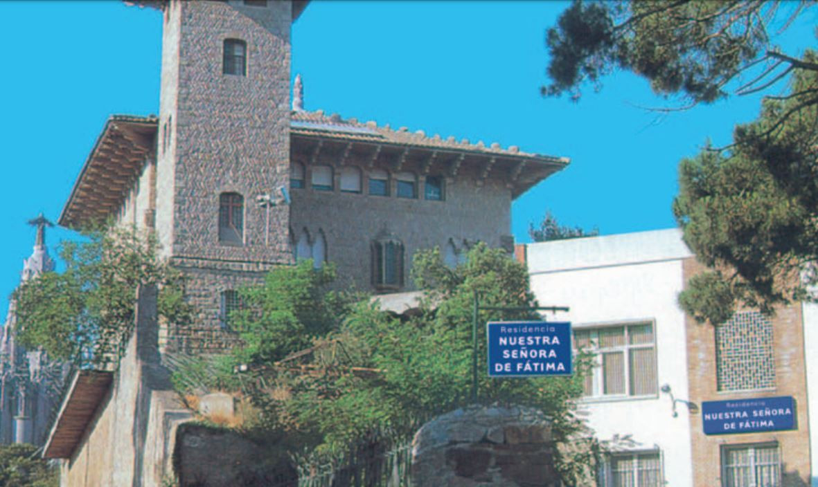 Residencia Nuestra Seu00f1ora de Fu00e1tima de Tibidabo Barcelona en un antiguo folleto