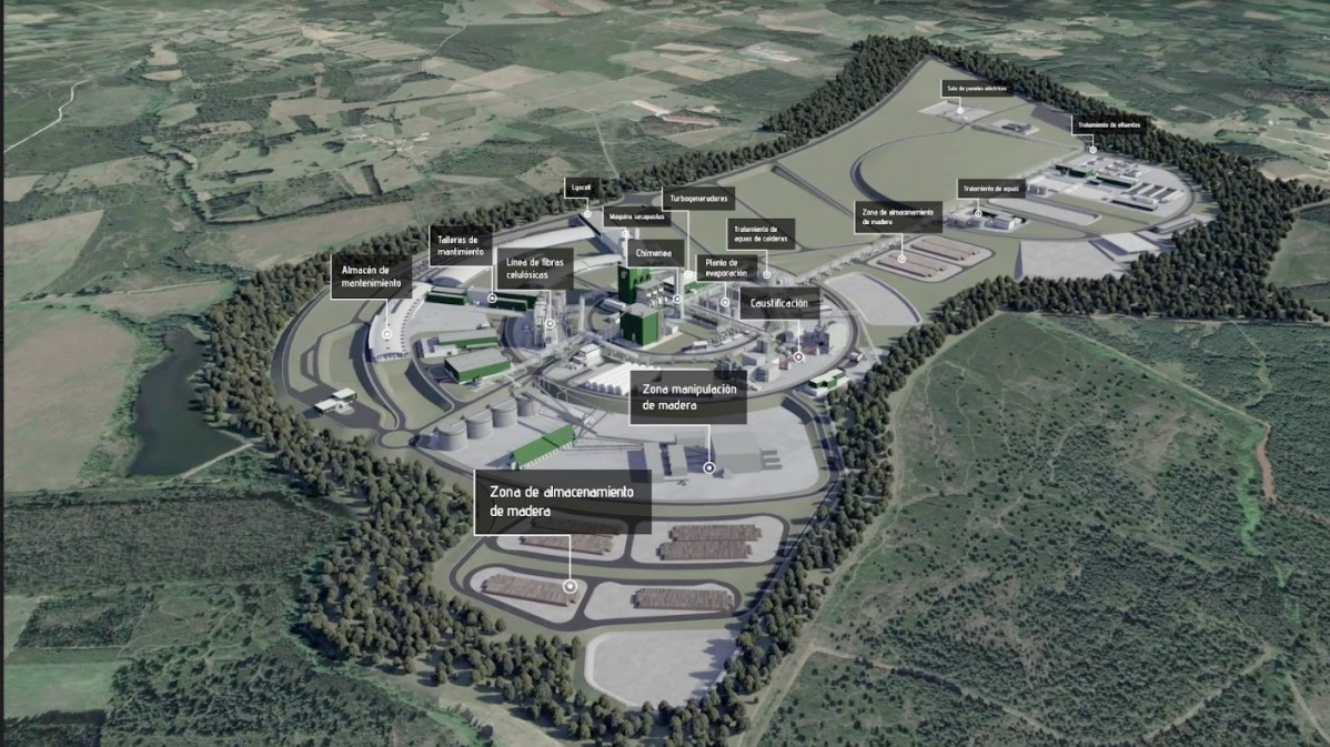 Archivo - Infografía del proyecto de fábrica de Altri