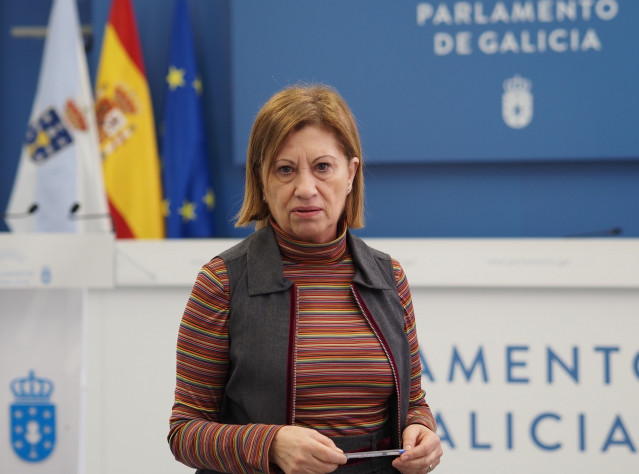 La portavoz de Sanidade del Grupo Socialista en el Parlamento de Galicia, Elena Espinosa.